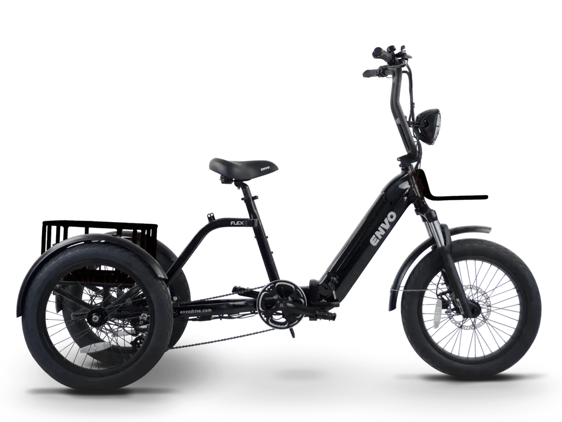 Tricycle Électrique Pliable 20 Pouces 500W 48V - E-Trike Fat Tire - 50km Autonomie, 25km/h - Neuf Pour Seniors/Adultes