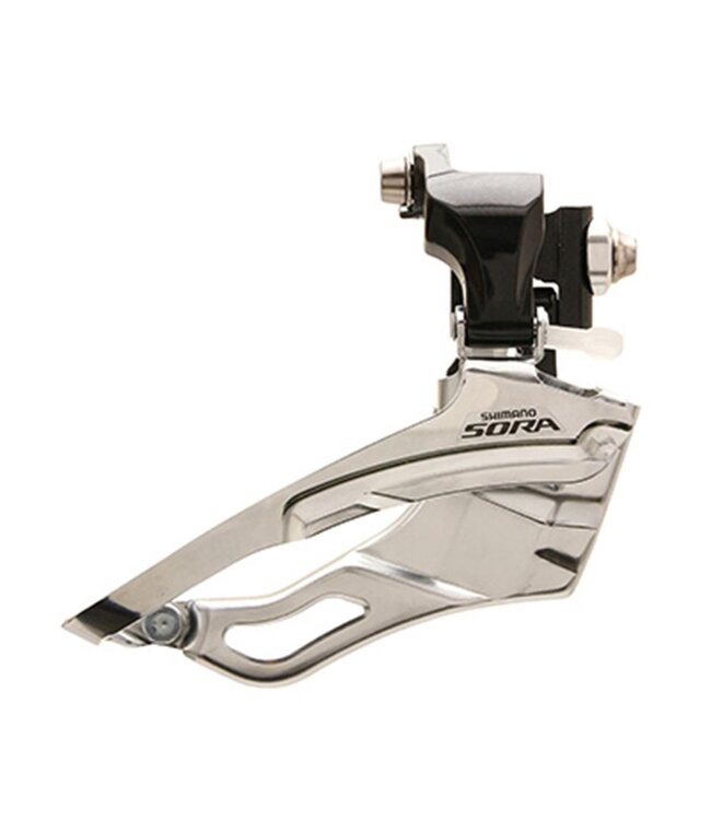 FRONT DERAILLEUR, SORA, FD-R3030, FOR 9-SPEED, BRAZED-ON TYPE FOR TRIPLE CHAINWHEEL, IND.PACK