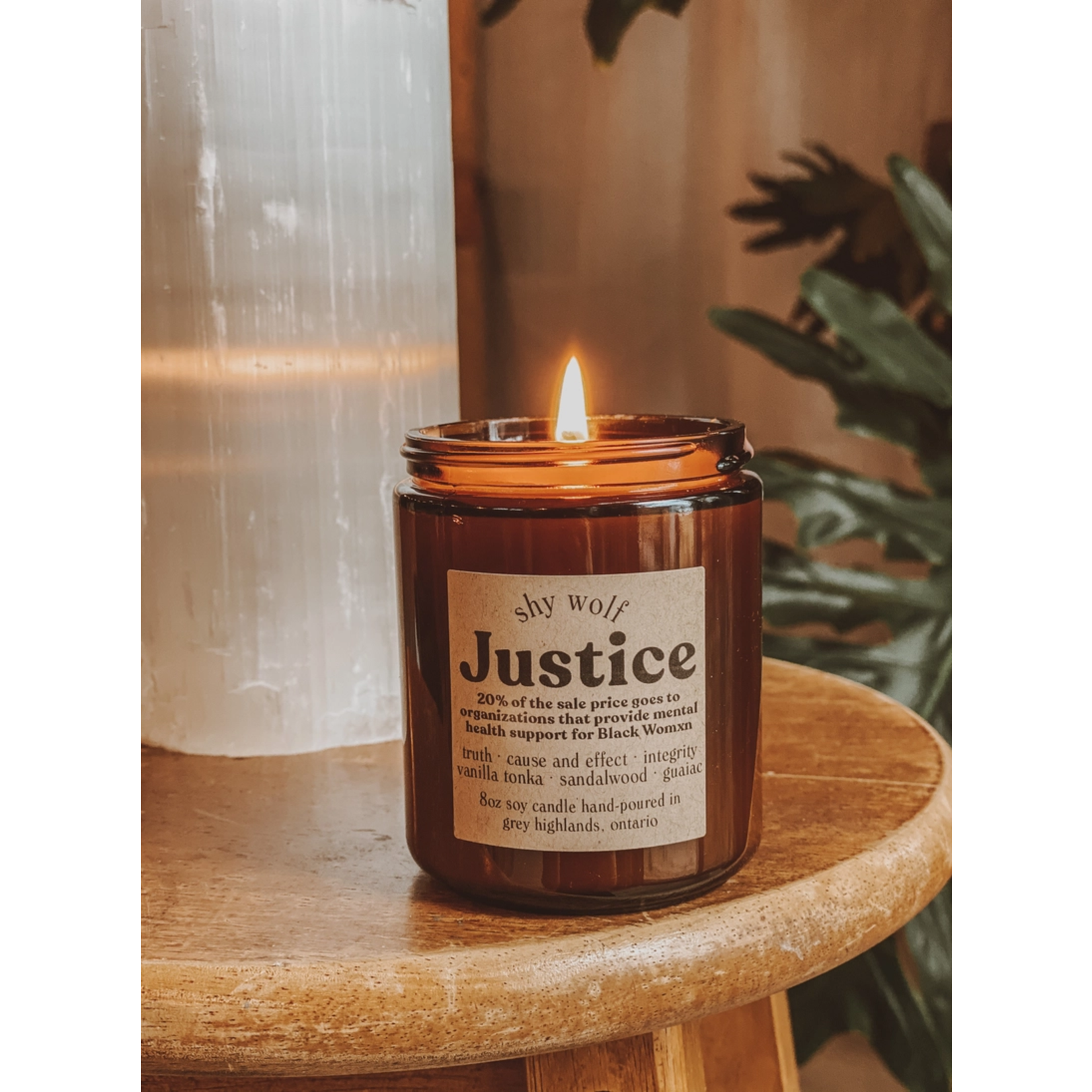 Soy Candle Justice Tarot