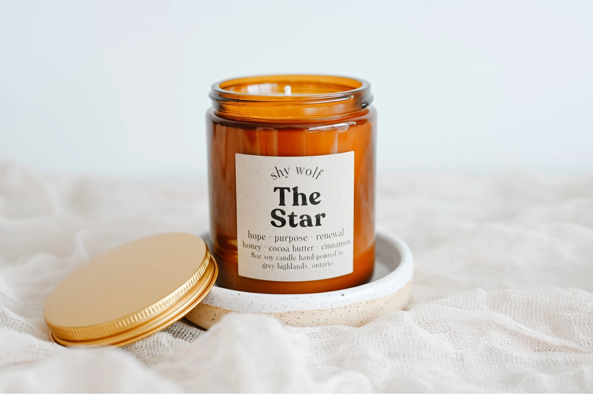 Candle Soy Star Tarot Copper Alley Gift Boutique