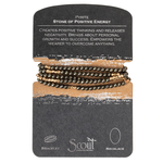 Scout Wrap Bracelet/Necklace Pyrite - Stone of Positivity
