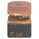Scout Wrap Bracelet/Necklace Rhyolite - Stone of Joy