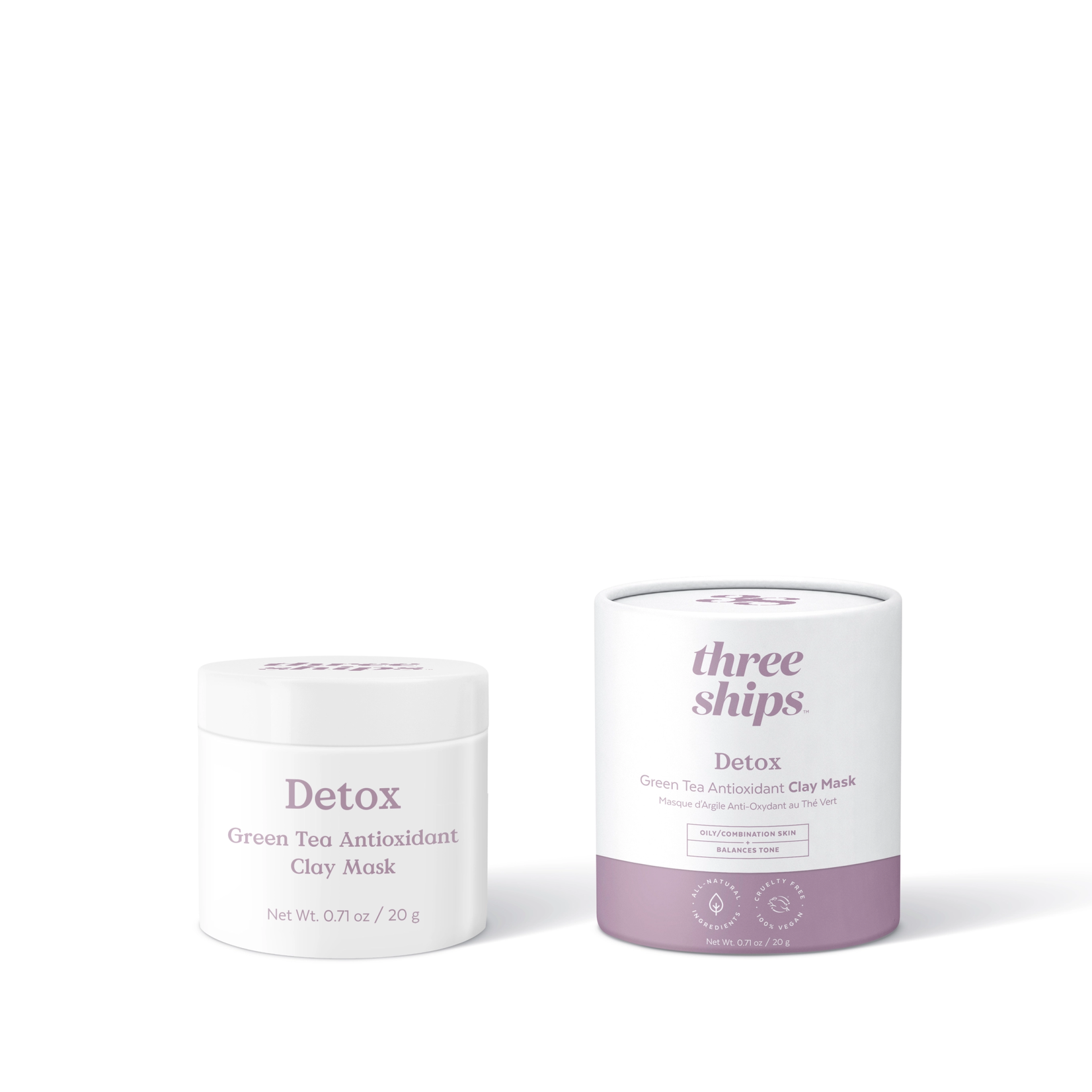 Three Ships Detox Green Tea Clay Mask