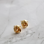 Tish Jewelry Earrings Gold Knot Studs