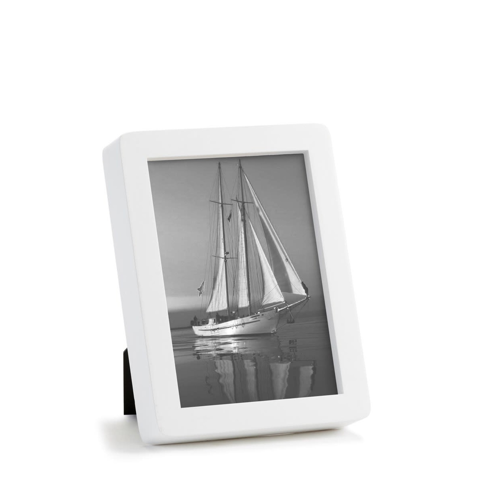 Frame 5x7 White Wood w Rounded Corners Copper Alley Gift Boutique