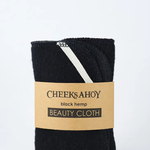 Cheeks Ahoy Beauty Cloth Black Hemp