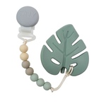 Pacifier Clip & Teether in One - Sage Leaf