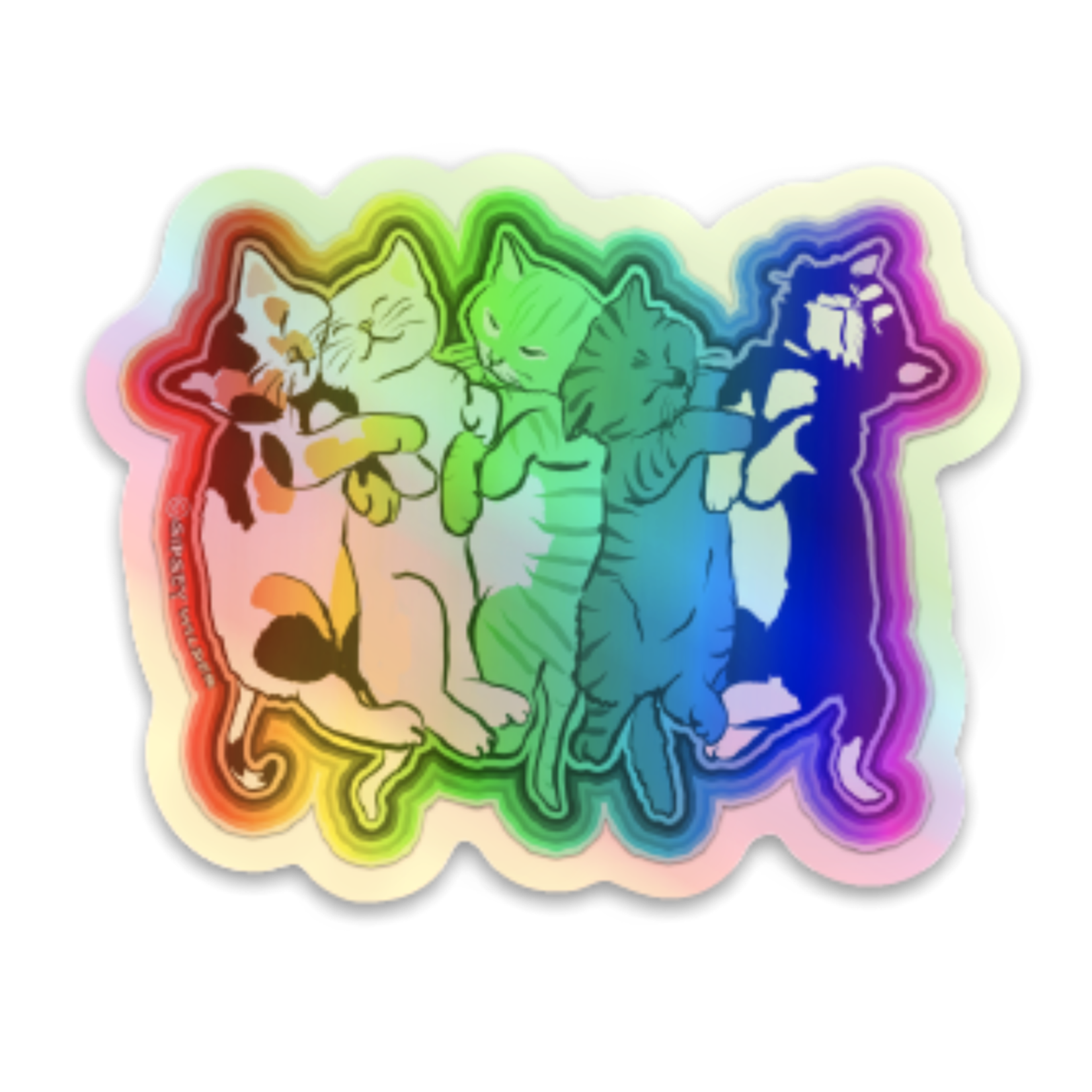 Sticker - Rainbow Kittens