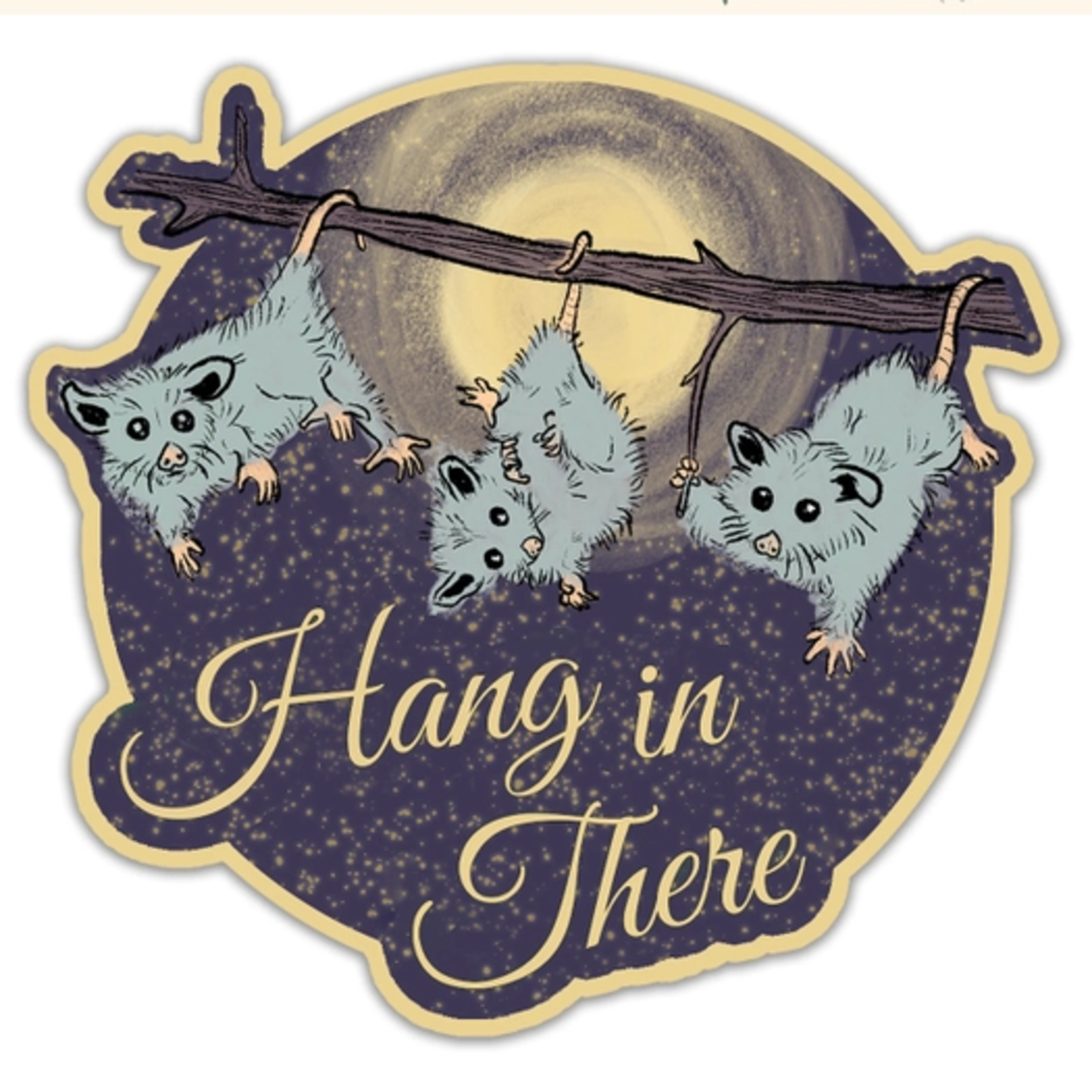 Sticker Opossums - Hang in There