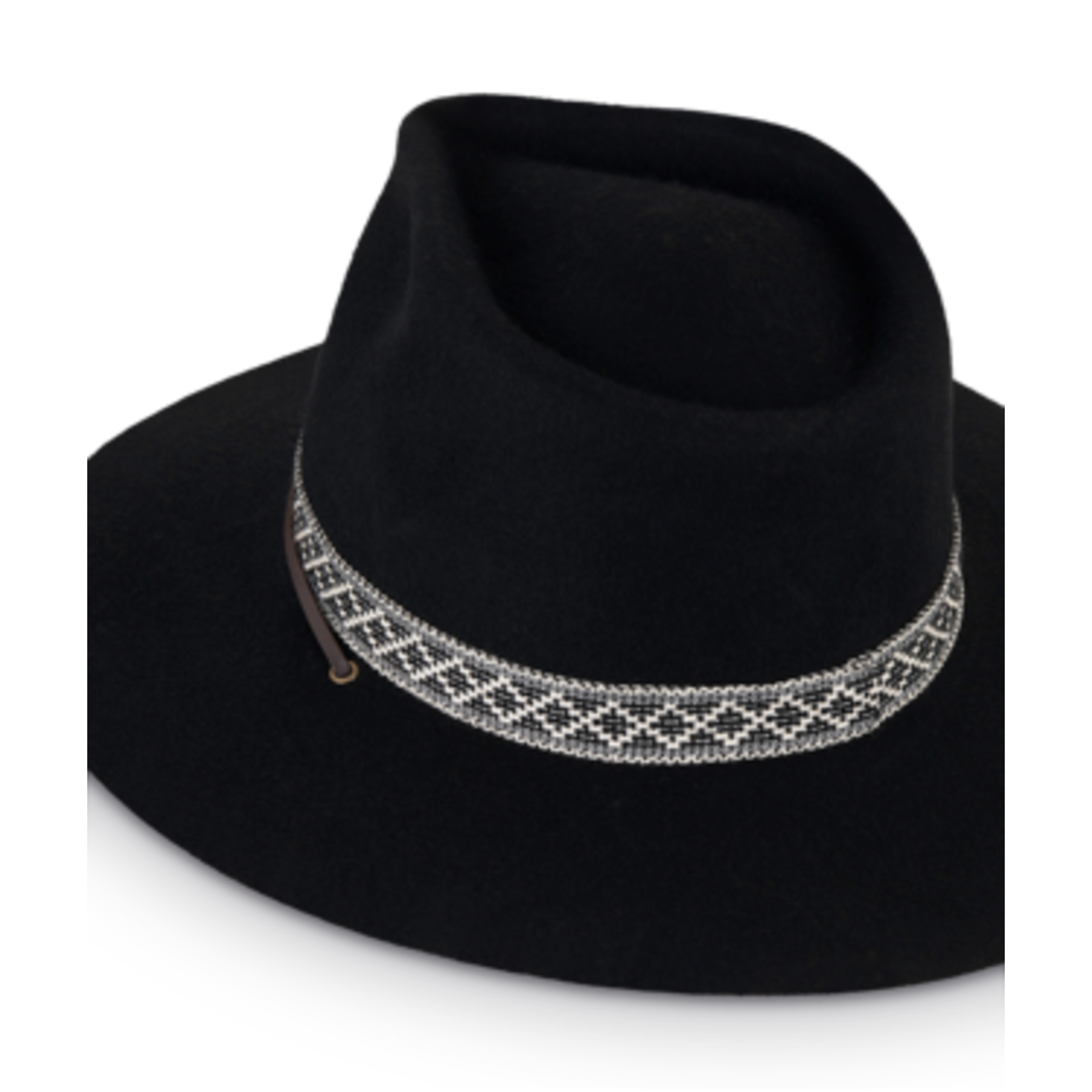 Hat Black Wide Brim Phoenix - Medium
