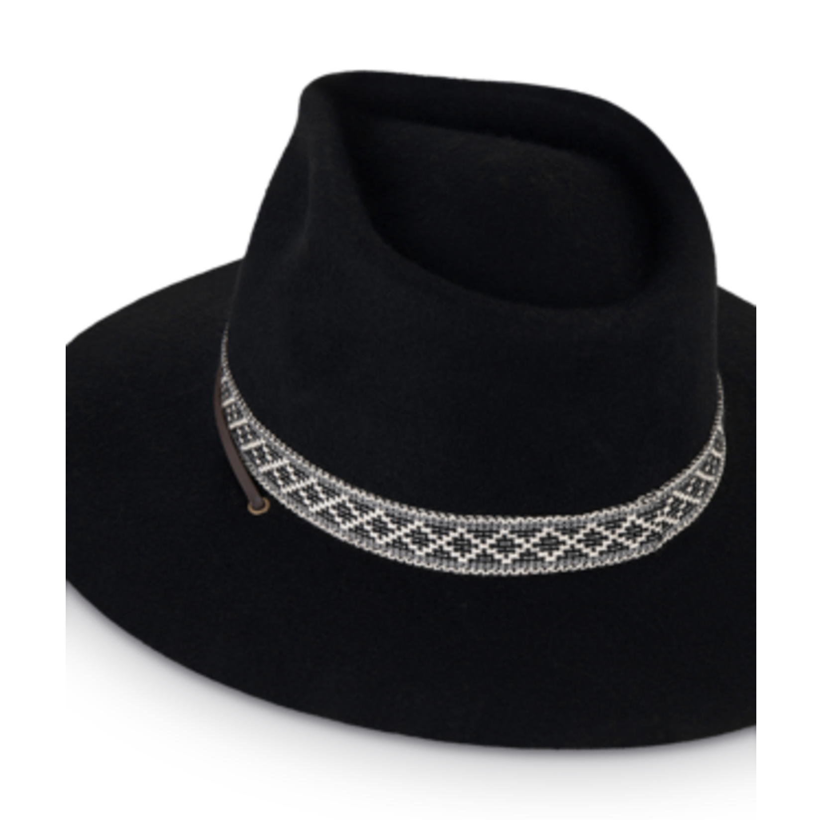 Hat Black Wide Brim Phoenix - Small