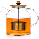 Teapot/Kettle Glass w Infuser - 47oz