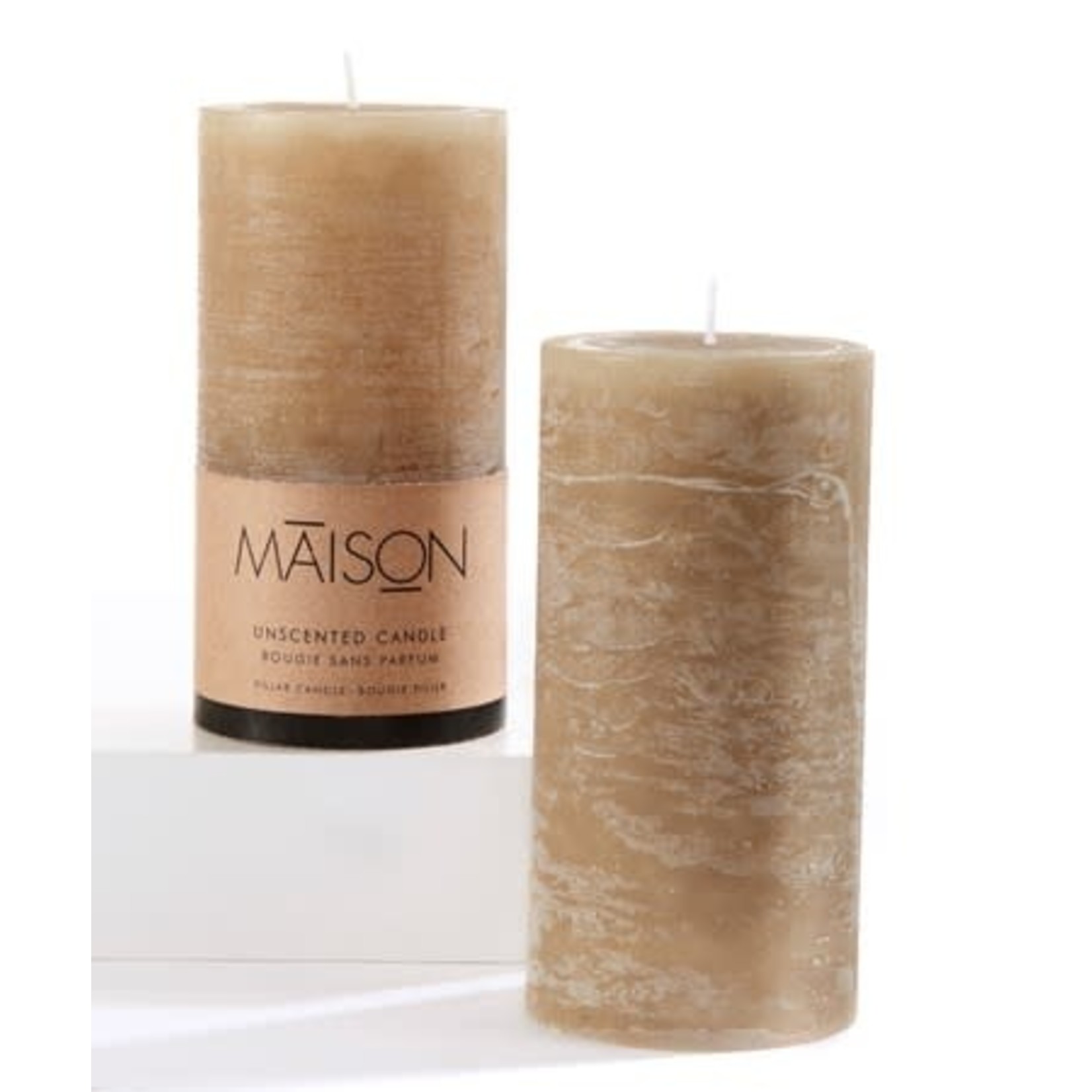 Candle 3x6 Pillar Beige