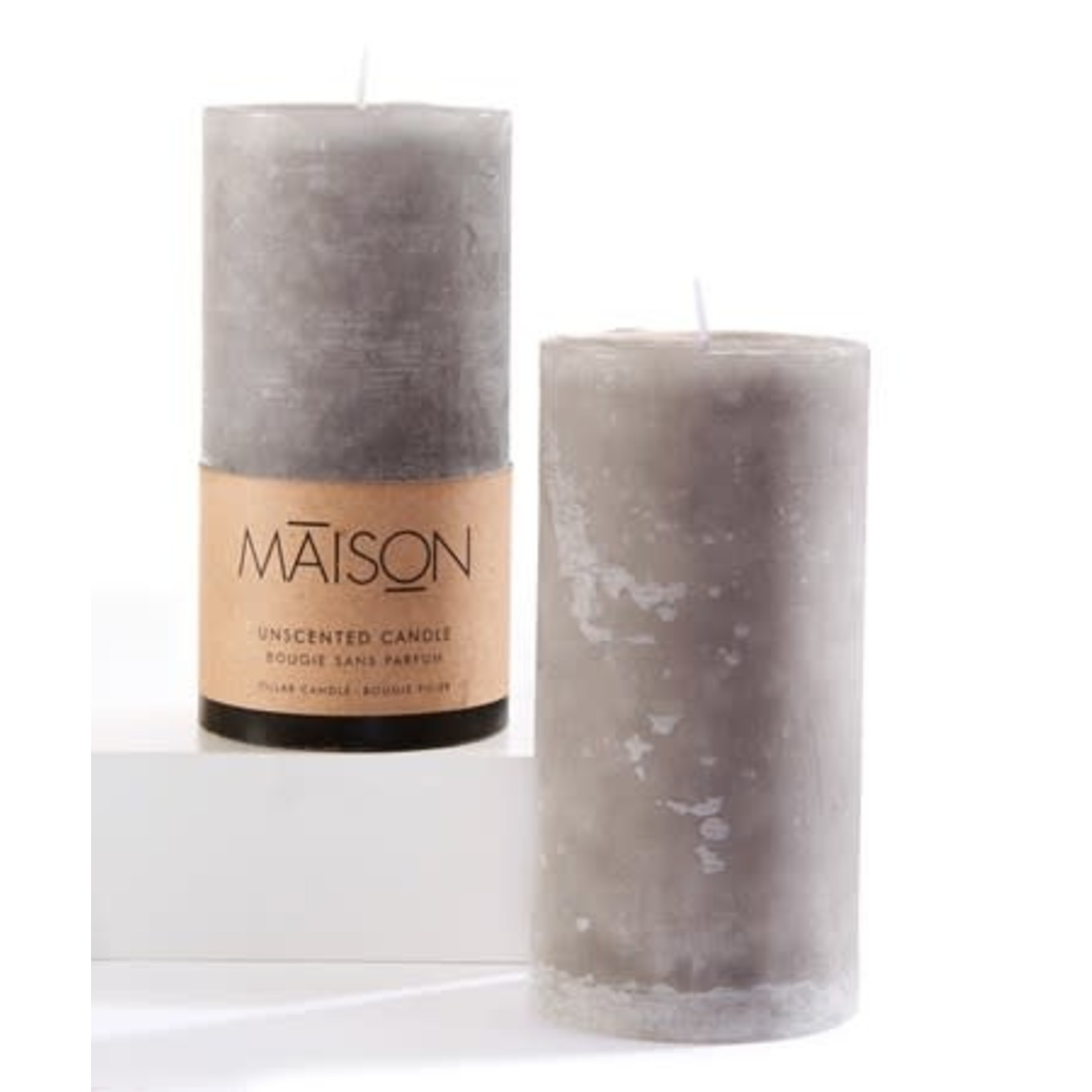 Candle 3x6 Pillar Grey