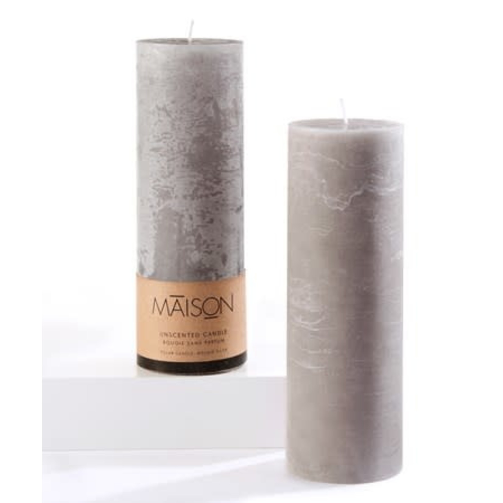 Candle 3x9 Pillar Grey