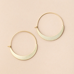 Earring Gold Crescent Hoop - 18K Gld Vermeil