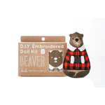 Beaver Embroidered Doll Kit - Level 3
