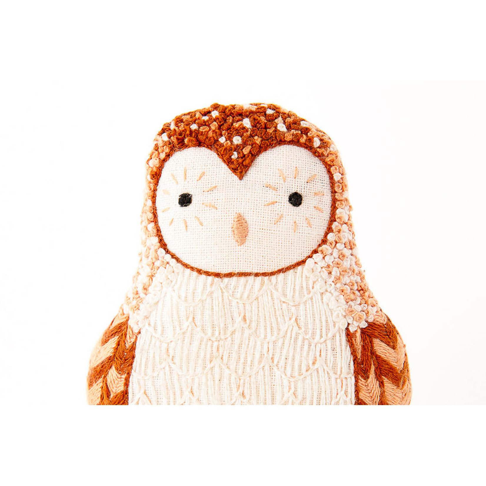 Barn Owl Embroidered Doll Kit - Level 3