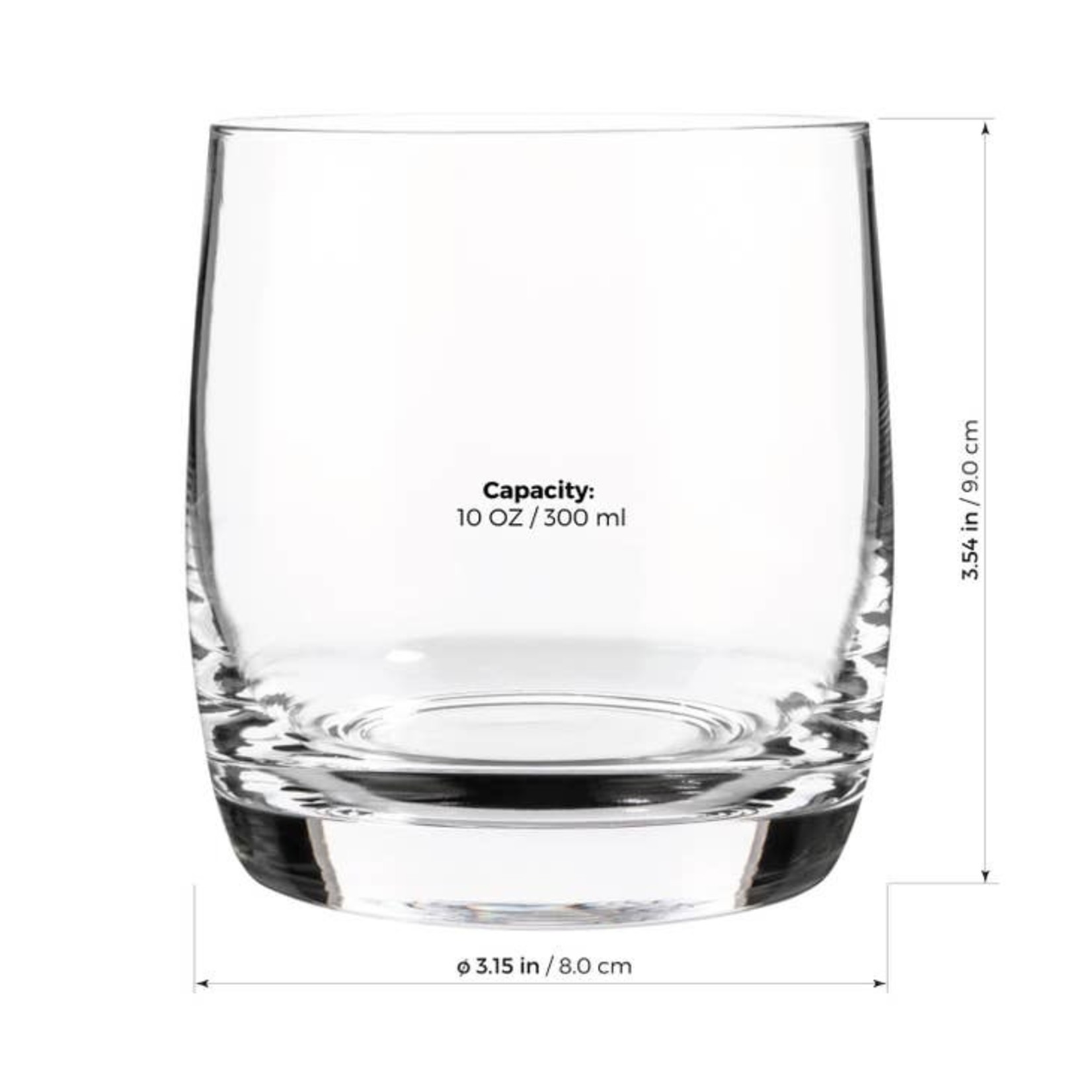 Crystal Glass Scotch and Whiskey - Set of 4