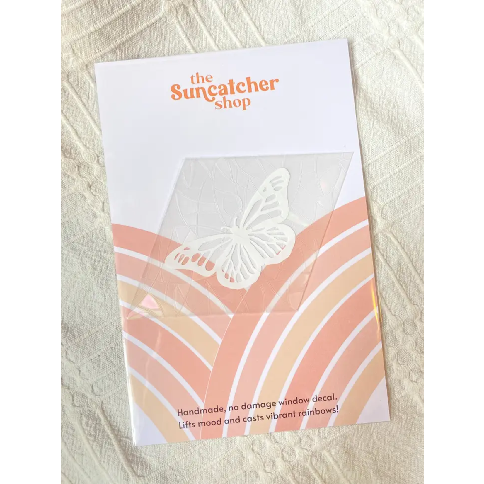 Butterfly Suncatcher Decal - White