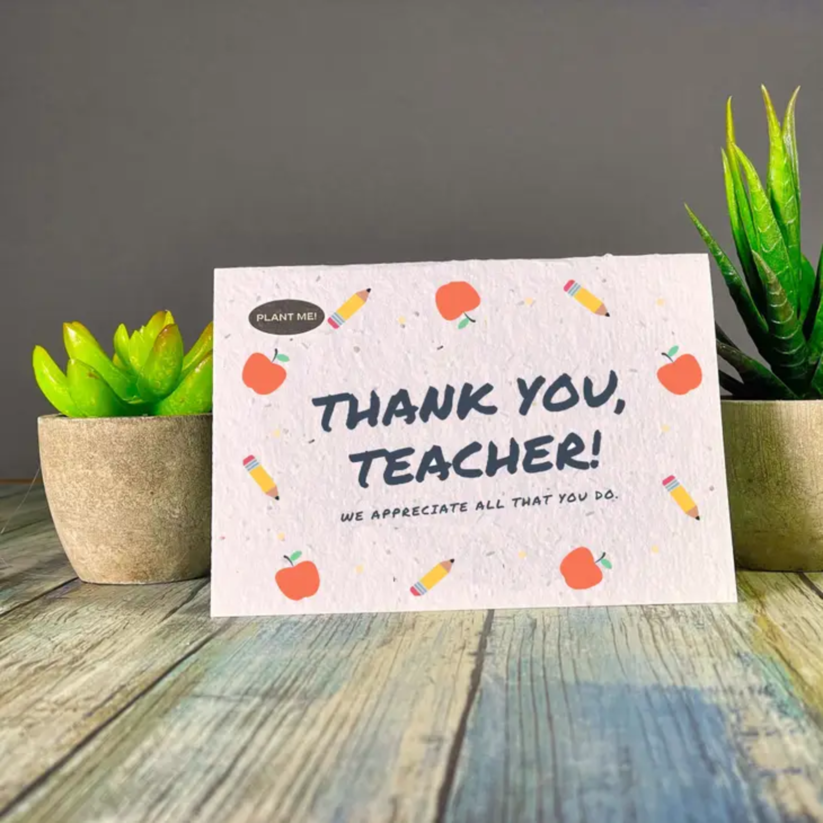 Thank You Teacher - Plantable Card