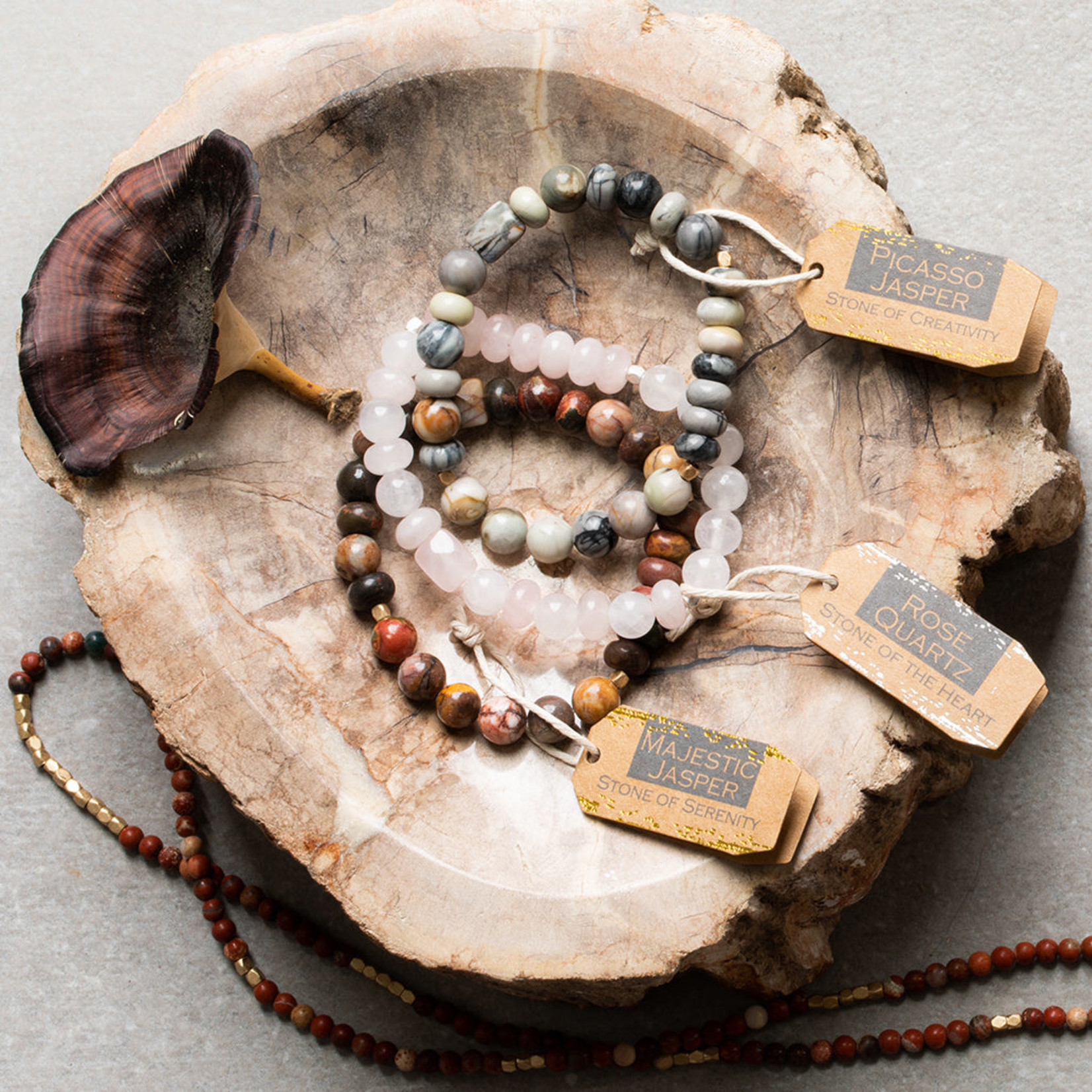 Stacking Bracelet Picasso Jasper - Stone of Creativity