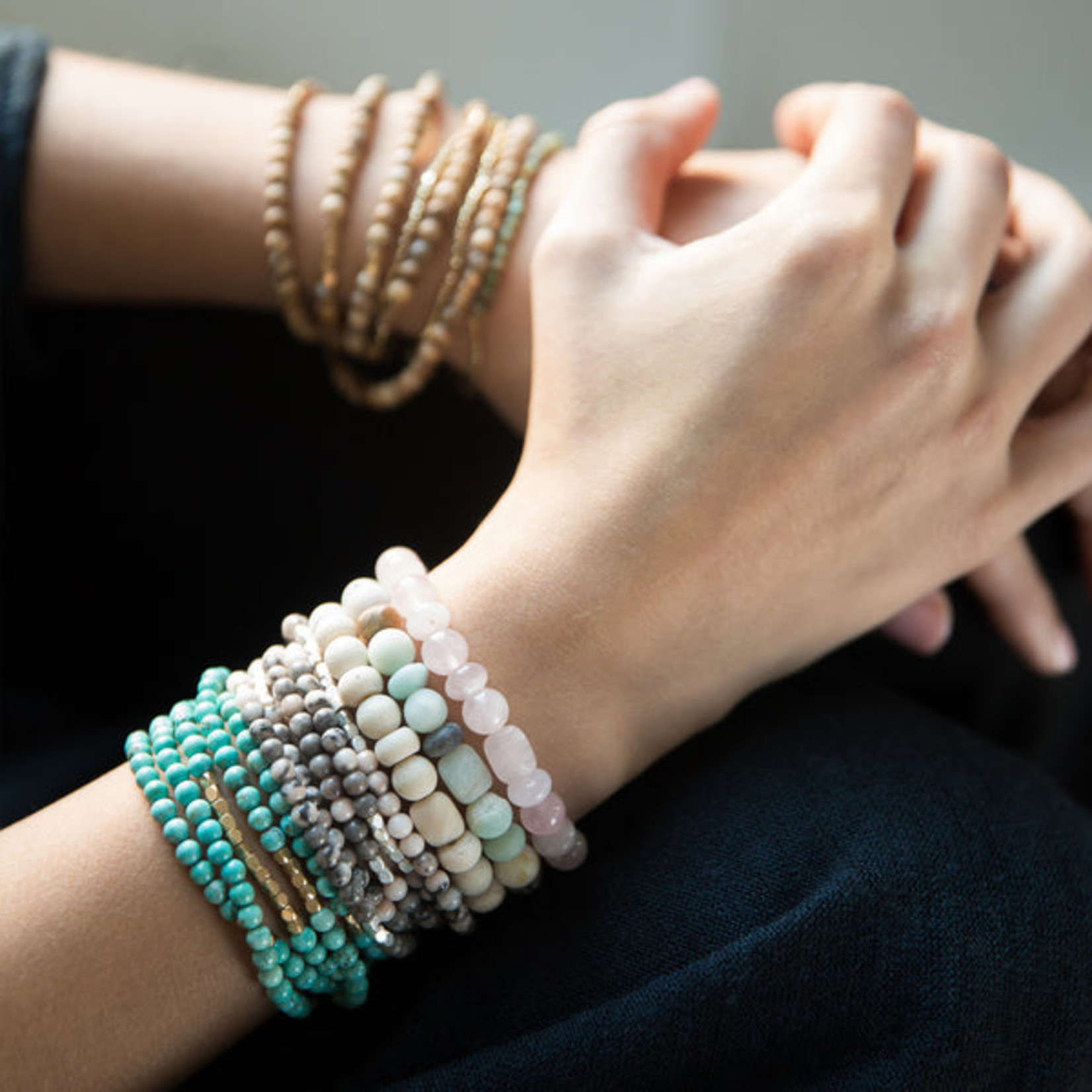 Stacking Bracelet Amazonite - Stone of Courage