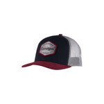 Trucker Hat Navy, Burgundy & Grey