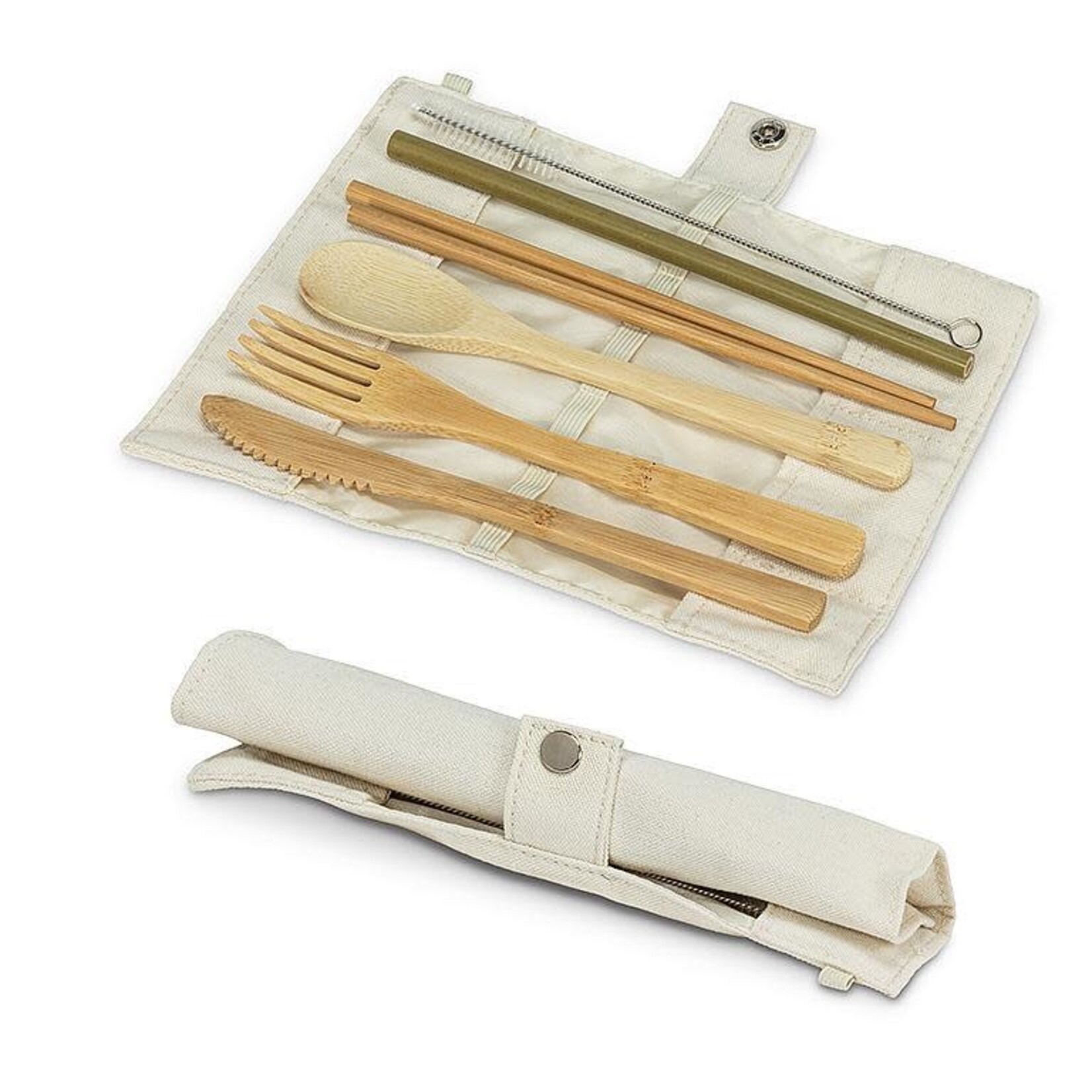 Bamboo Cutlery Set - Cream