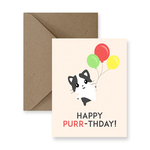 Happy Purr-thday Birthday Card