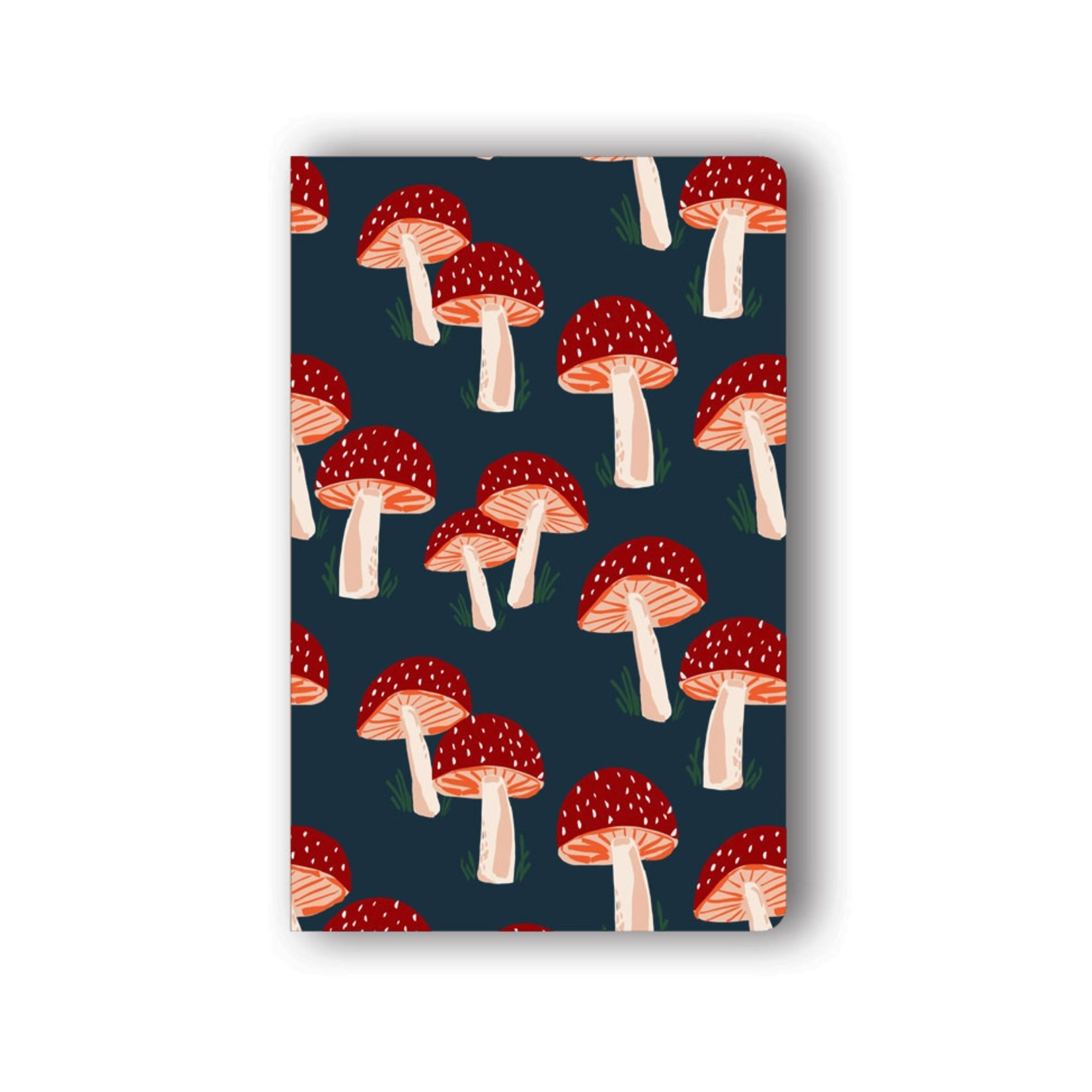 Navy Blue Mushroom Notebook