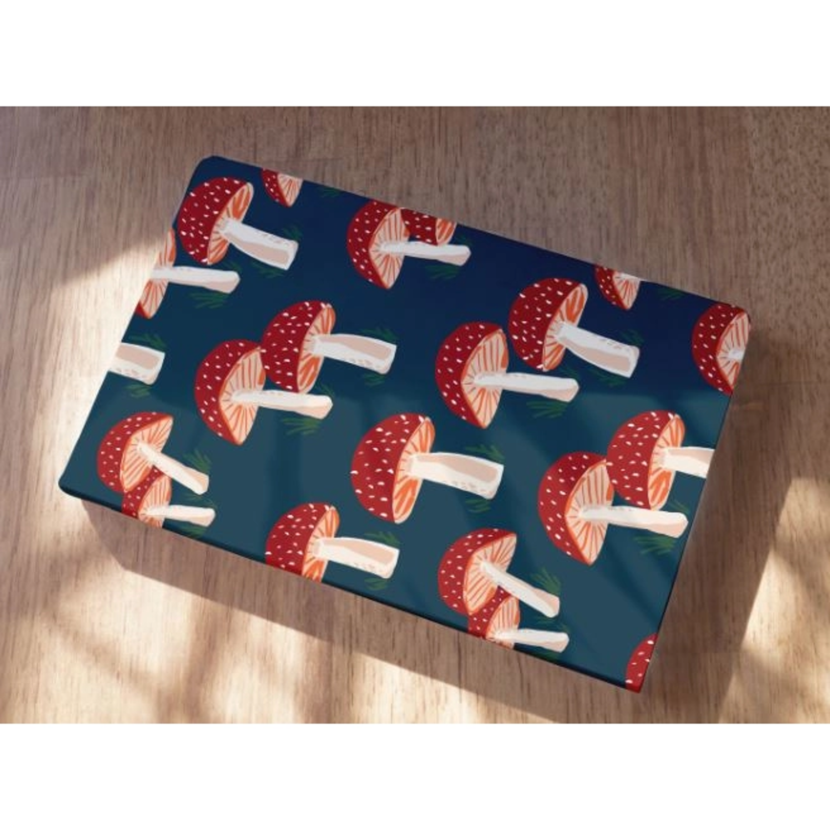 Navy Blue Mushroom Notebook