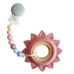 Pacifier Clip & Teether in One - Flower