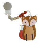 Pacifier Clip & Teether in One - Fox