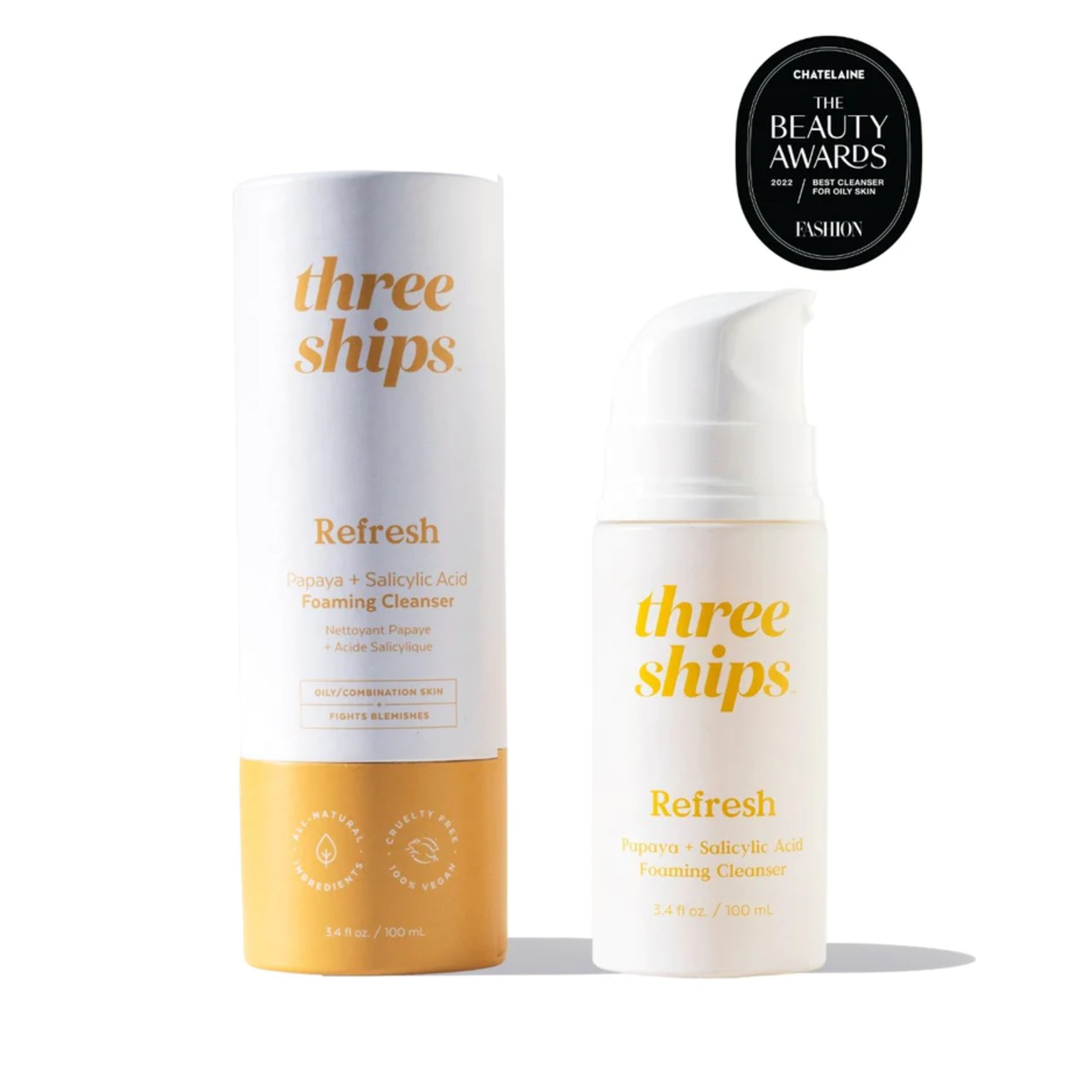 Three Ships Refresh Papaya & Salicylic Acid Cleanser