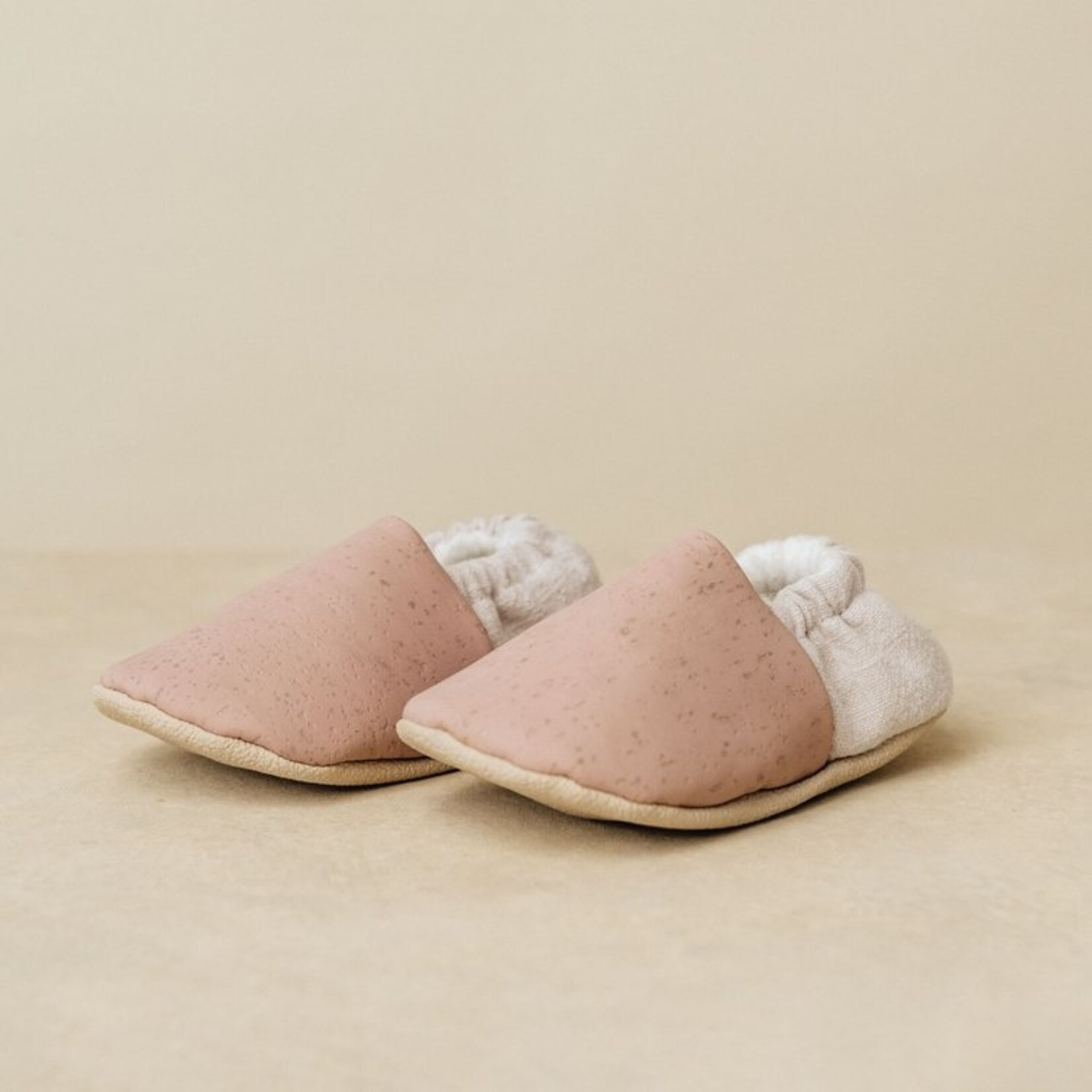 Light Grey & Pink Cork Slipper