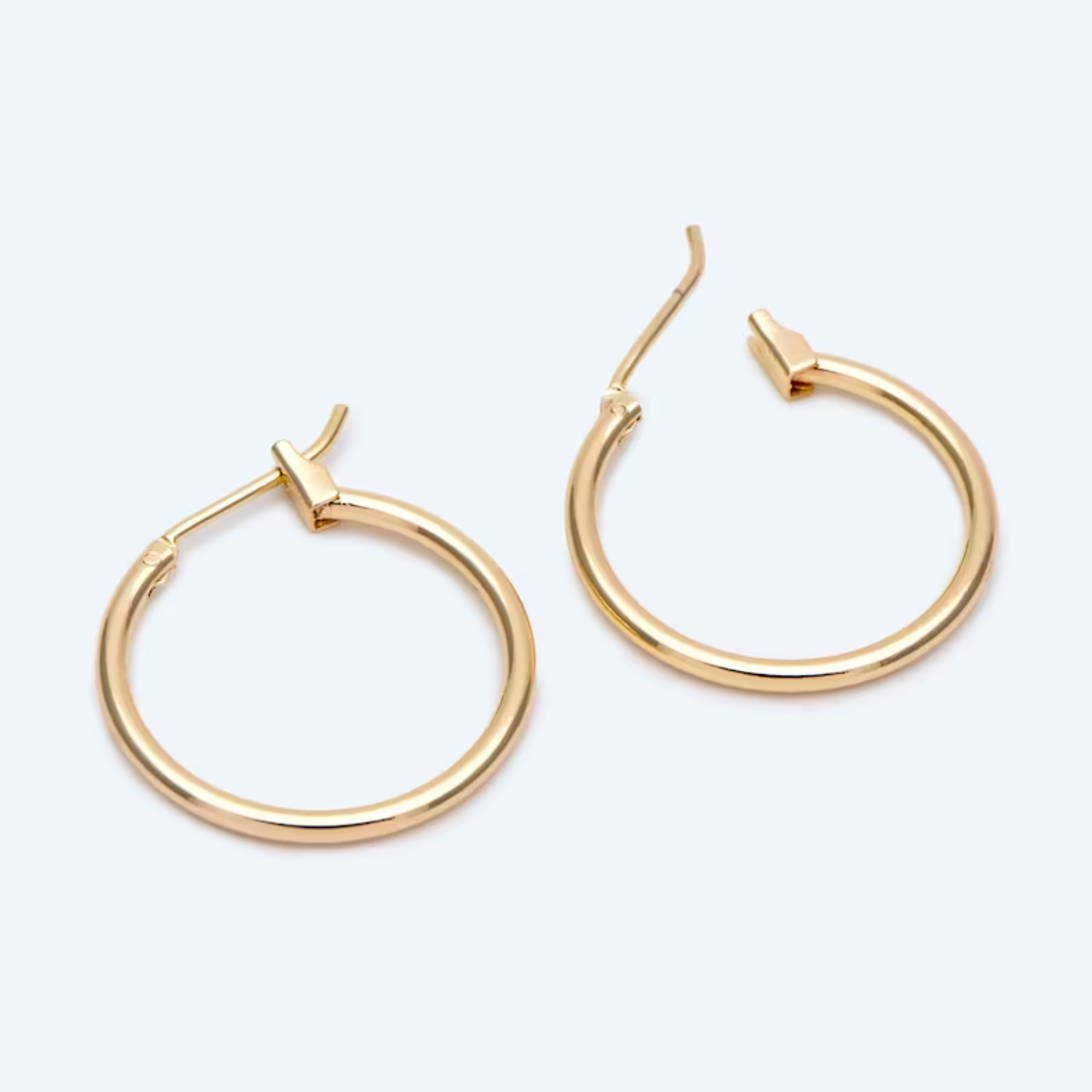 Gold Hoop Earrings - 40mm