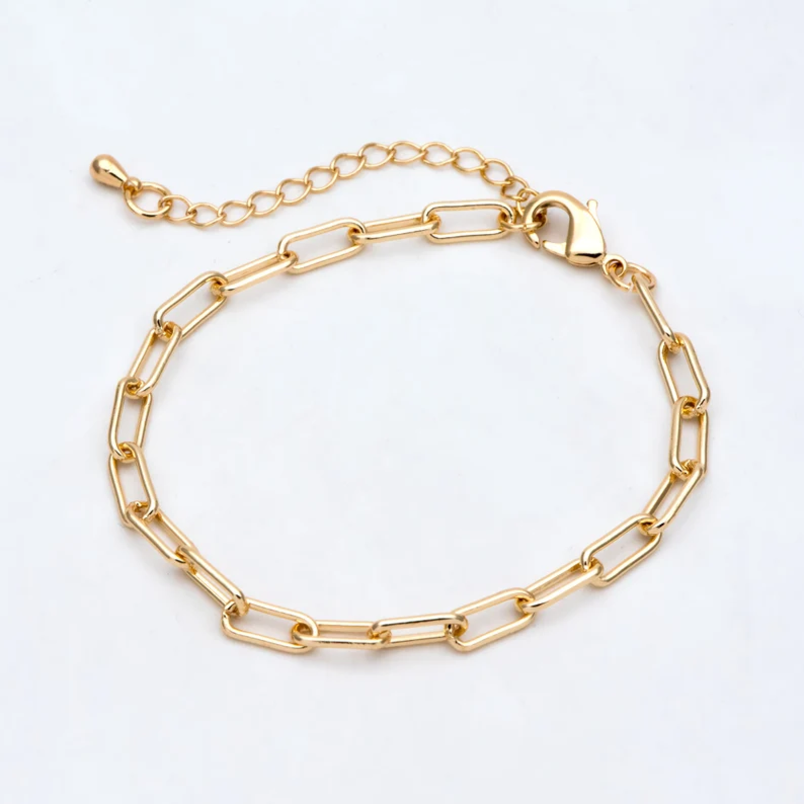 Gold Oval Link Chain Bracelet