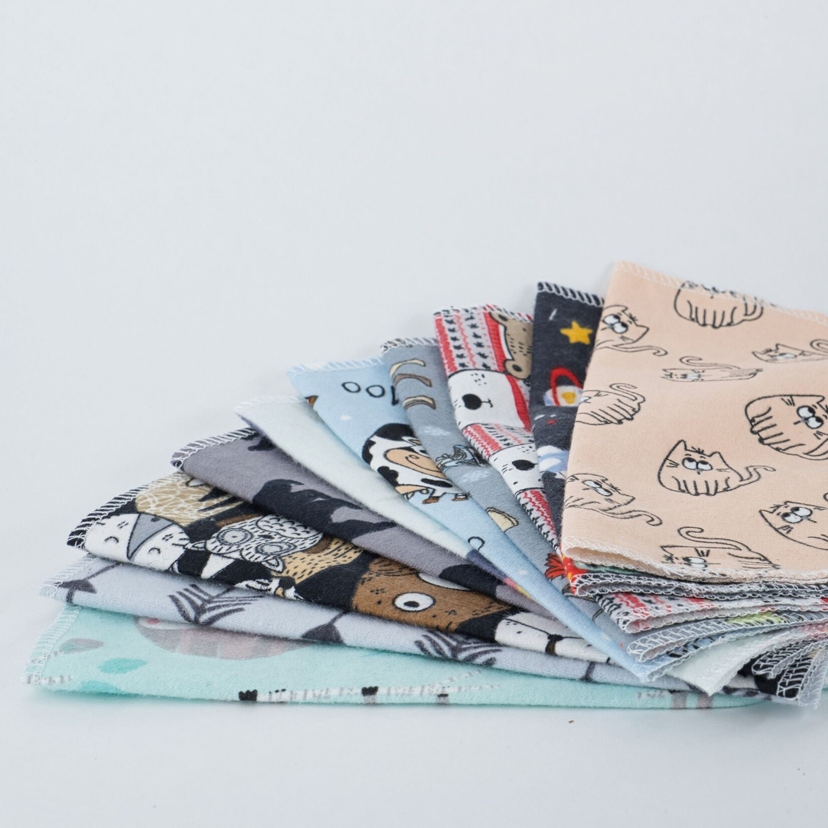 Reusable Kids Napkins - Neutral Prints