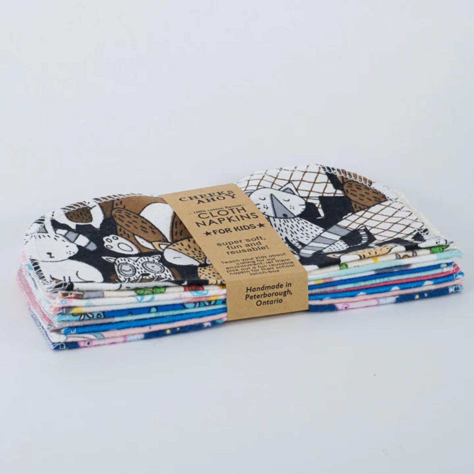 Reusable Kids Napkins - Girl & Boy Print Mix