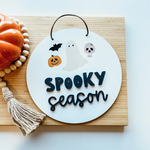 Round Spooky Season Sign