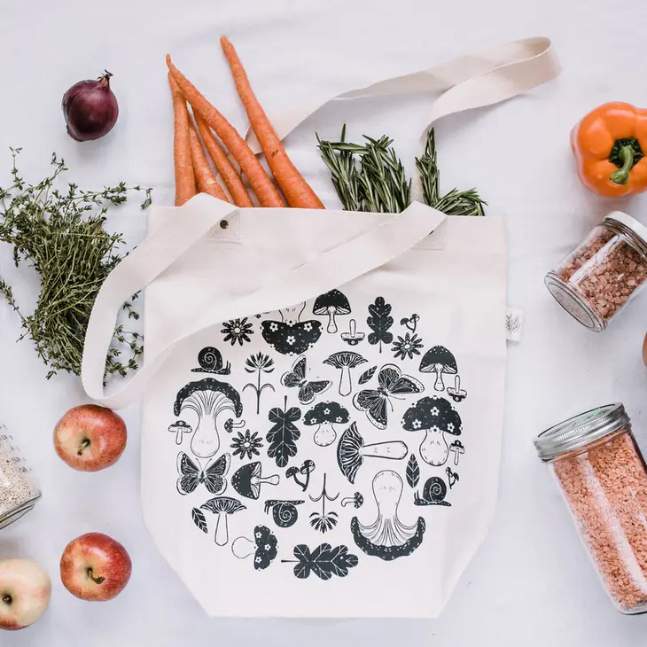 Mushroom Tote Bag Copper Alley Gift Boutique
