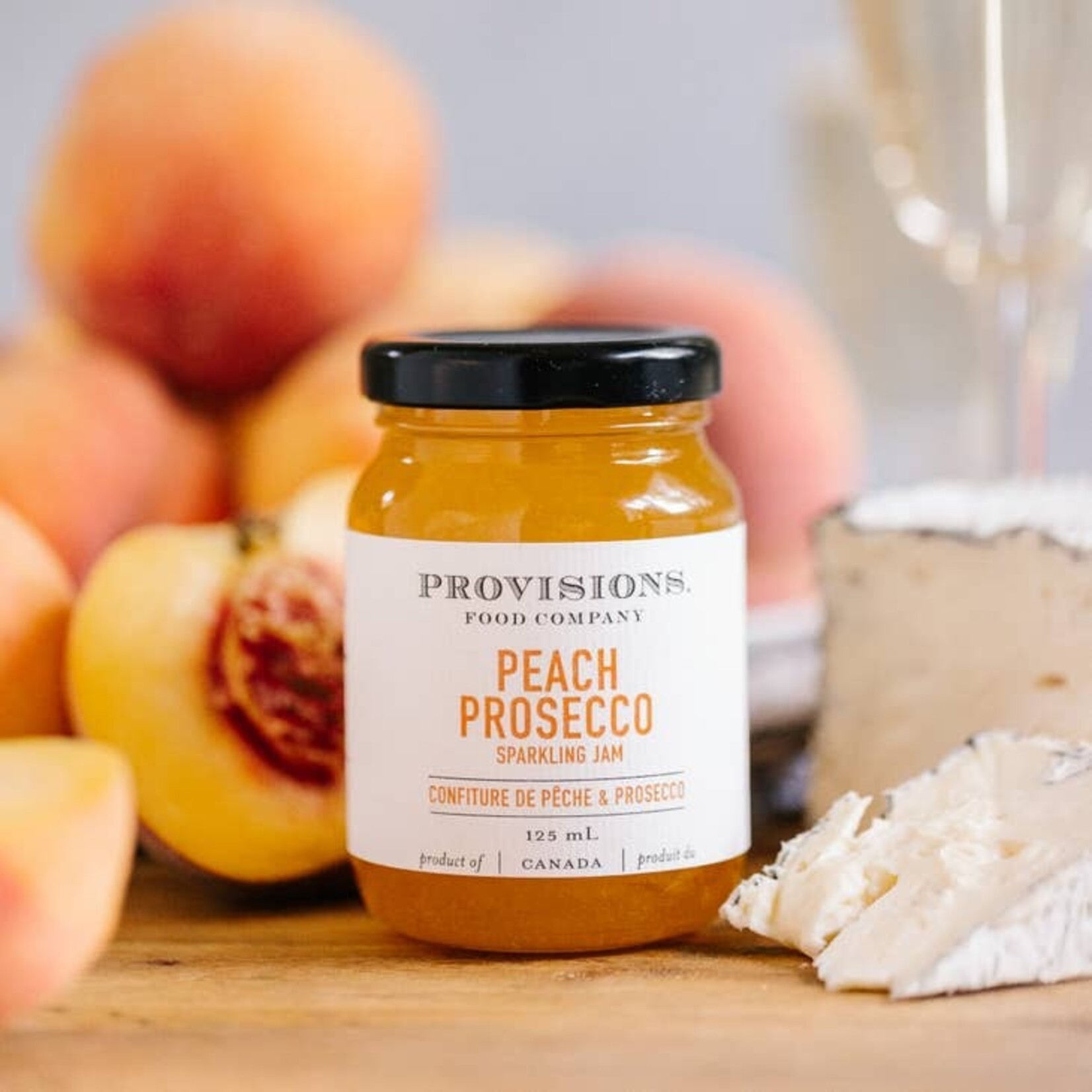 Provisions Food Company Peach Prosecco Sparkling Jam - 125ml