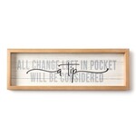 Wooden Wall Decor - Change Will Be Considered Tip
