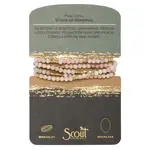 Wrap Bracelet/Necklace Pink Opal - Stone of Renewal