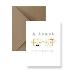 A Toast To The Happy Couple - Wedding Card