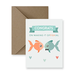 Congrats On Making It Offishial - Wedding Card