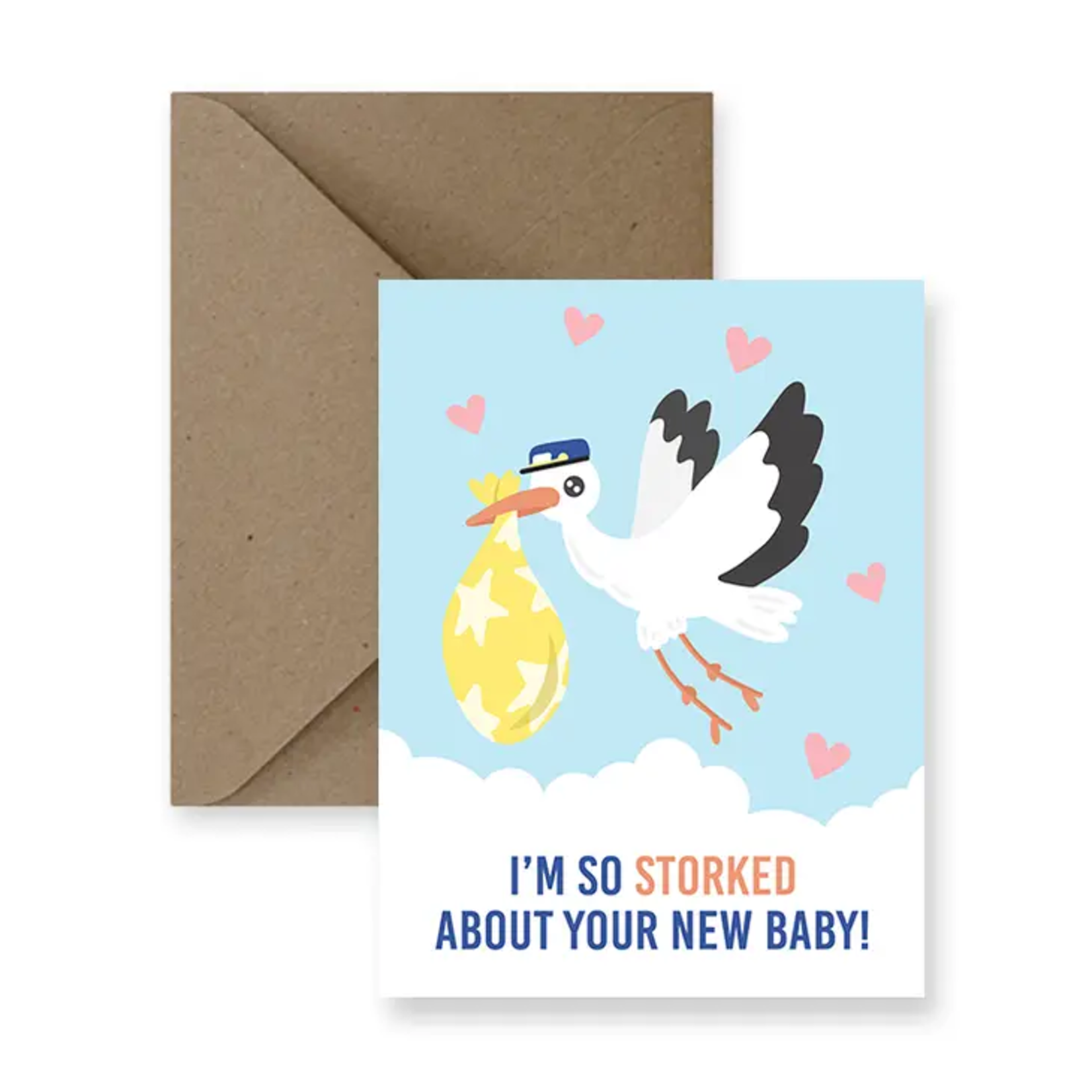 So Storked Baby Card