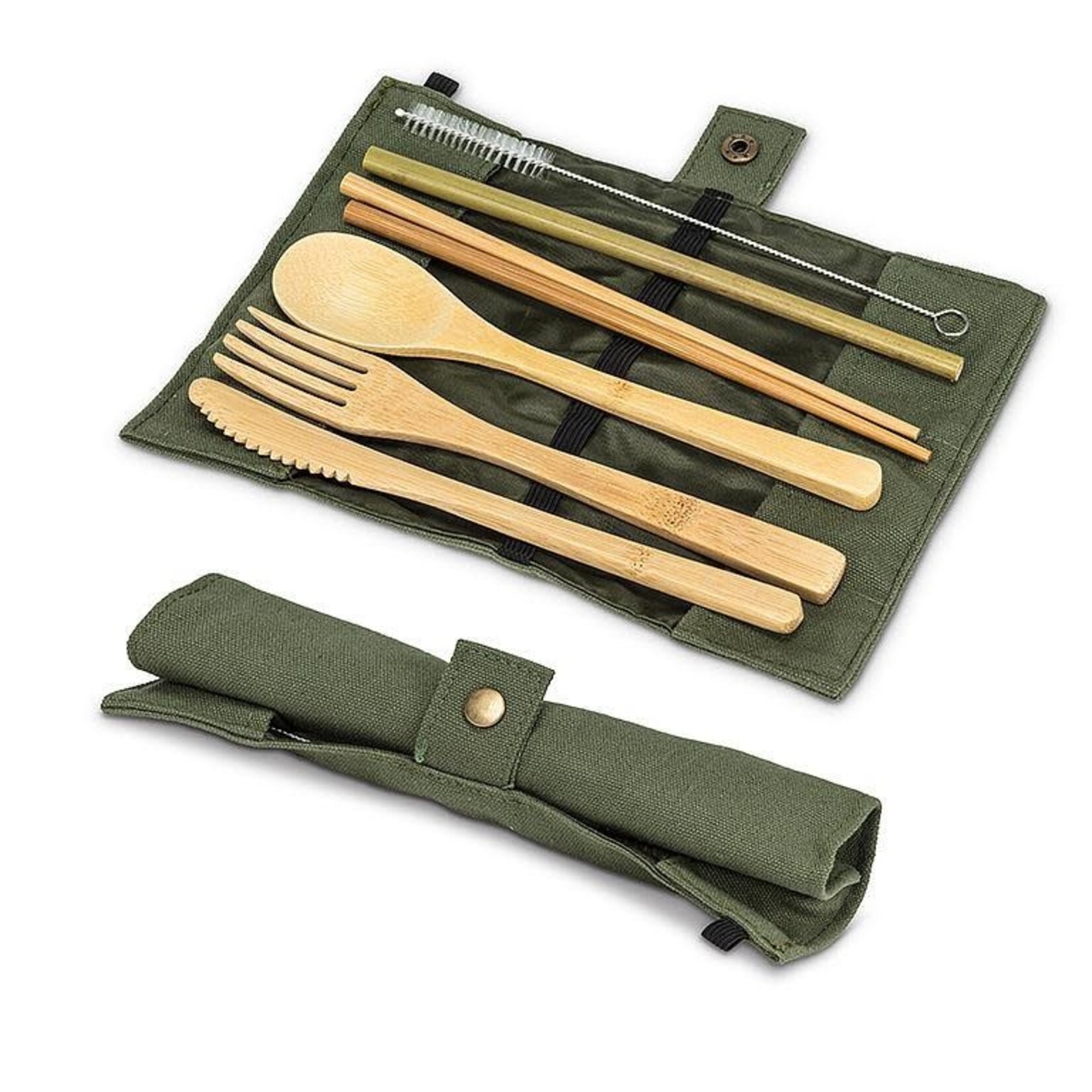Bamboo Cutlery Set - Green