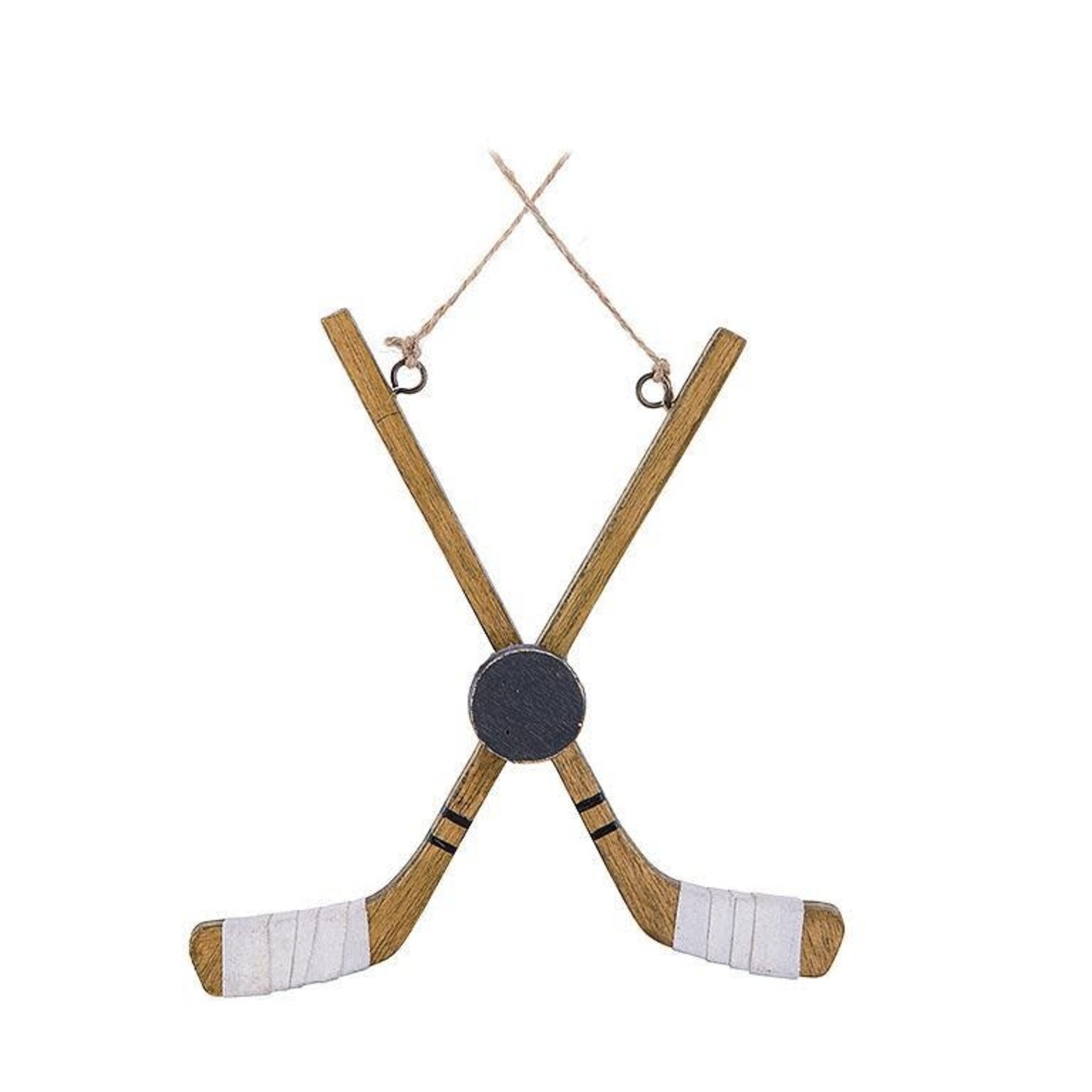 Hockey Stick & Puck Ornament